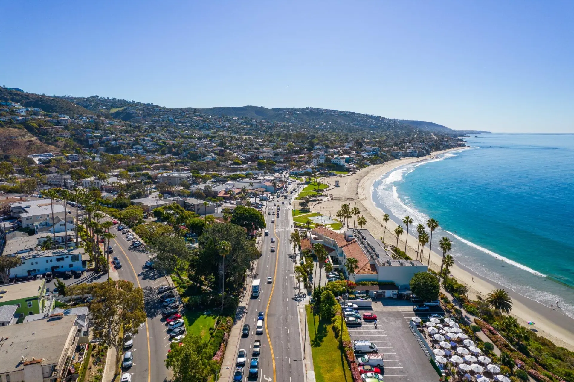 Example Laguna Beach coastal view used to demonstrate ad placement
